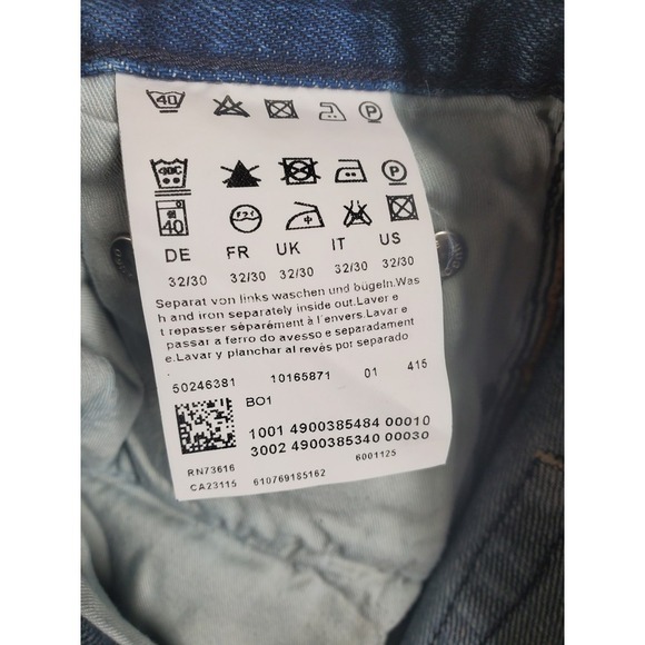 Hugo Boss Orange Blue Jeans Mens 32x30 Buttonfly Straight Leg (31x29) - Picture 2 of 12